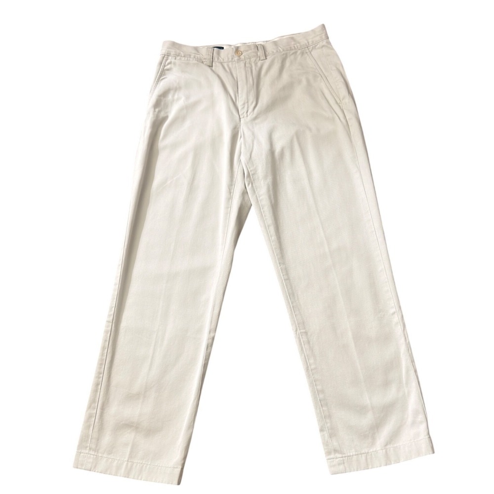 Polo Ralph Lauren Preston Pants 33x30 Stone Beige Cotton Chino Straight zz03